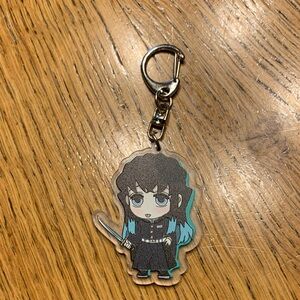 Demon Slayer Kimetsu Yaiba Muichiro Anime Chibi Character Acrylic Keychain